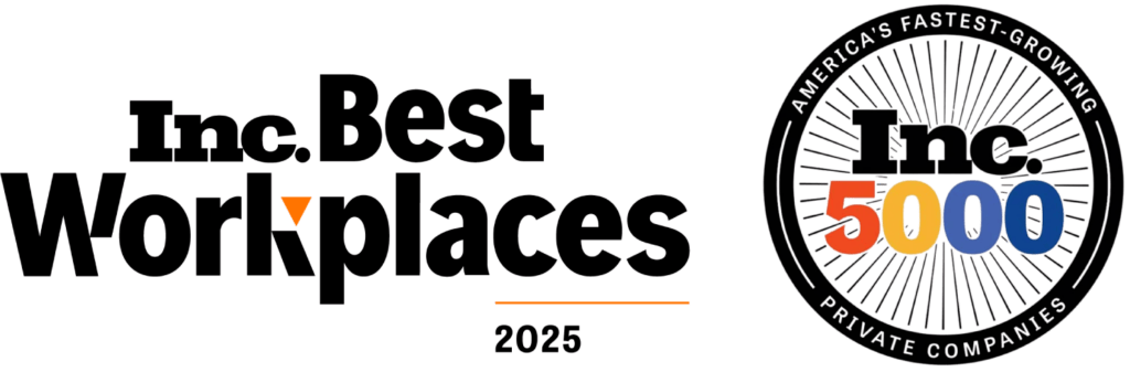 Best workplaces 2025 and Inc 2025 logo