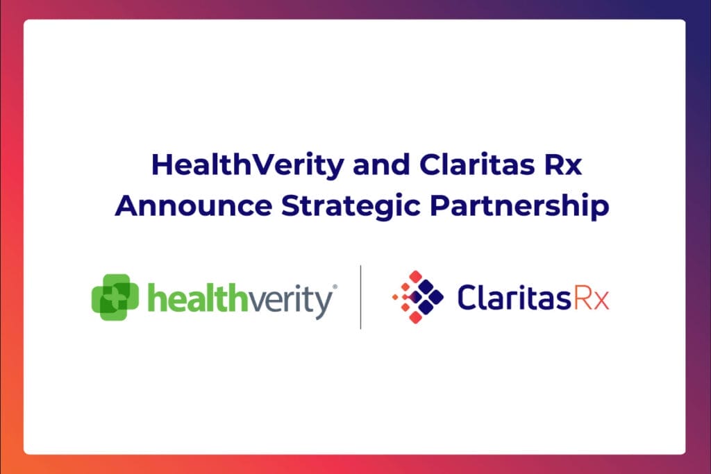 HealthVerity and Claritas Rx partnership announcement