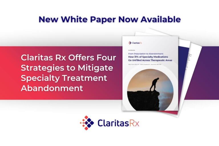 Claritas Rx Offers Four Strategies to Mitigate Specialty Treatment Abandonment